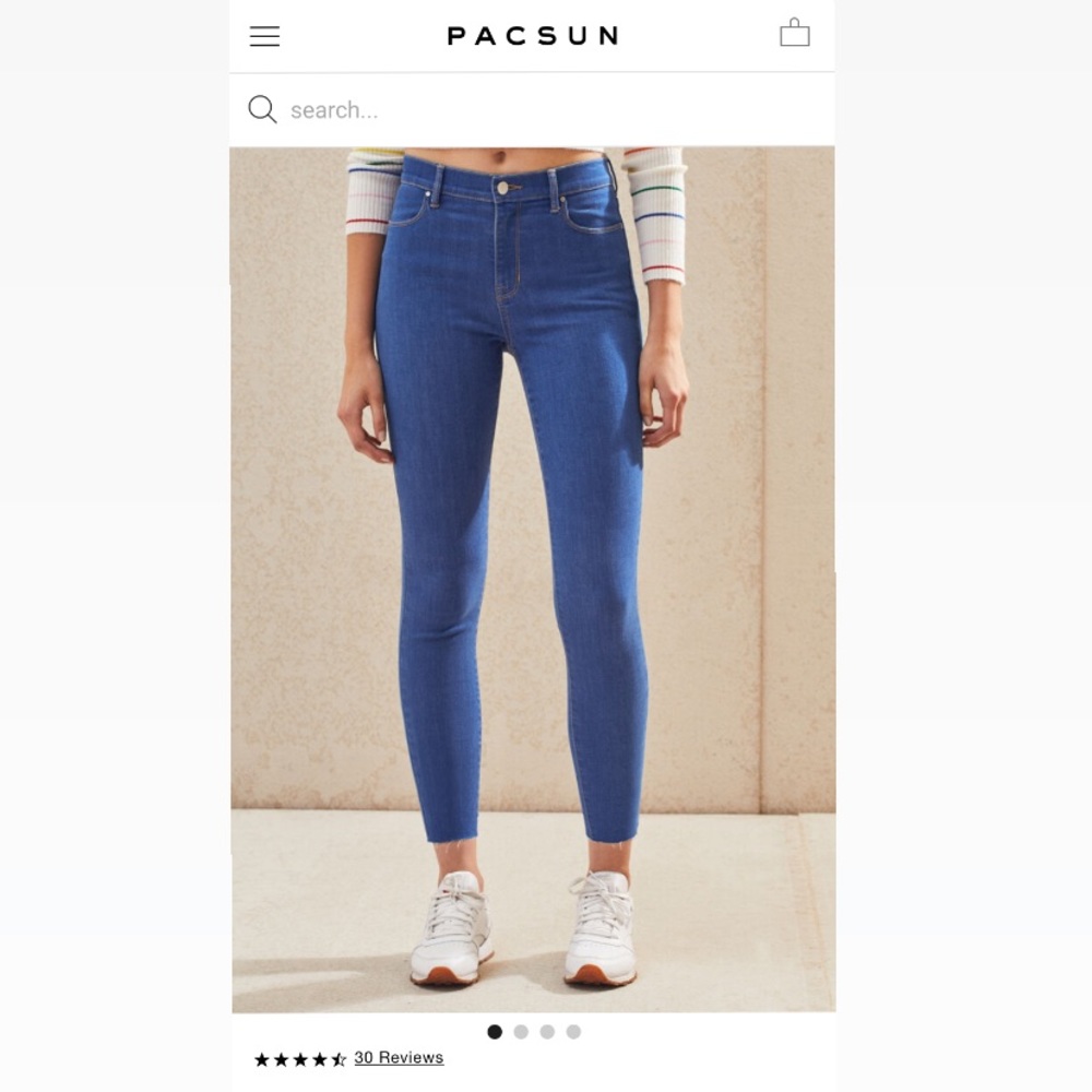 pacsun high-rise ankle jegging | size 28